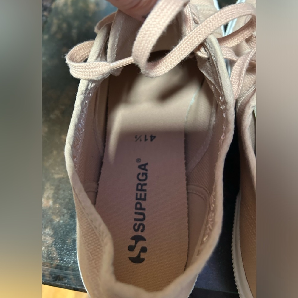 Like New. Superga Cotu Classic Canvas Sneakers 2750 Pink size 10/41.5 - Picture 5 of 8